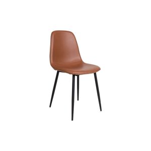 Norddan 21210 Dizajnová jedálenská stolička Myla, vintage hnedá