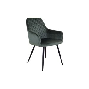 Norddan 21196 Dizajnová jedálenská stolička Gracelyn, zelený zamat