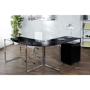 LuxD Kancelársky stôl Atelier čierny 60 cm x 75 cm
