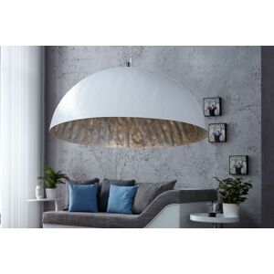 LuxD 16712 Lampa Glimer 70cm bielo-strieborná závesné svietidlo