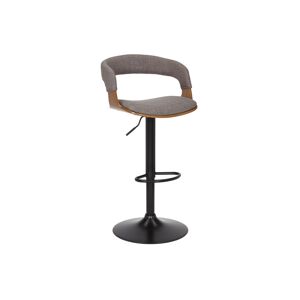 LuxD Dizajnová barová otočná stolička Uriela jaseň / sivá