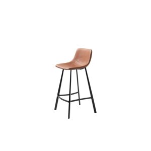 Furniria Dizajnová barová stolička Claudia svetlohnedá