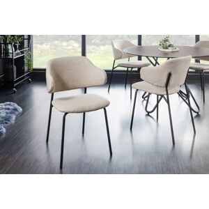 LuxD 28014 Dizajnová jedálenská stolička Takuya sivá