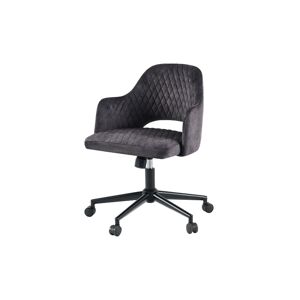 LuxD Dizajnová kancelárska stolička Laney sivý zamat