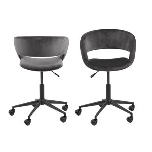 Dkton Dizajnová kancelárska stolička Natania, tmavo šedá