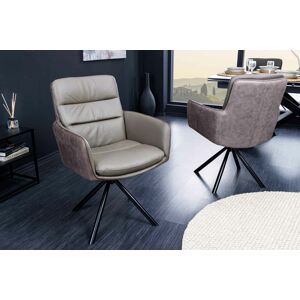 LuxD 28589 Dizajnová otočná stolička Maddison taupe