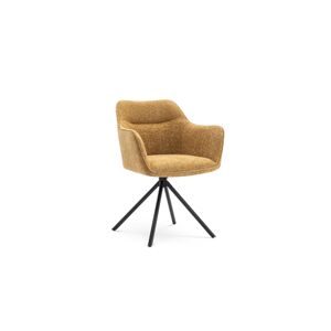 LuxD 28990 Dizajnová otočná stolička Rahiq horčicová
