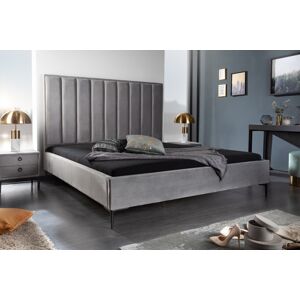 LuxD Dizajnová posteľ Gallia 160 x 200 cm strieborno-sivá