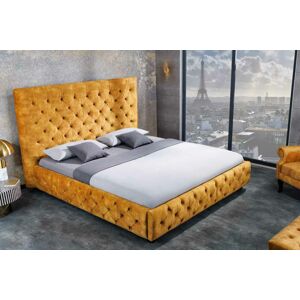 LuxD Dizajnová posteľ Laney 180 x 200 cm horčicový zamat