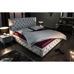 LuxD Dizajnová posteľ Laney 180x200 cm sivý zamat
