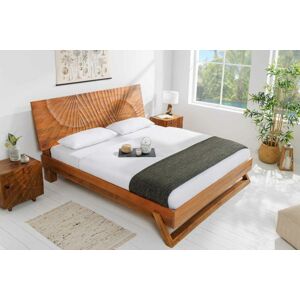 LuxD Dizajnová posteľ Shayla 180 x 200 cm hnedé mango