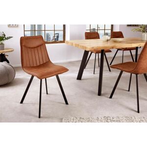 LuxD 26741 Dizajnová stolička Galinda vintage hnedá