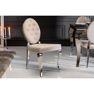 LuxD 25365 Dizajnová stolička Rococo II béžová