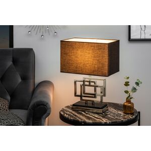 LuxD 25907 Dizajnová stolová lampa Calanthe 56 cm strieborná