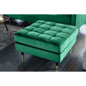 LuxD Dizajnová taburetka Adan 80 cm smaragdovo-zelený zamat