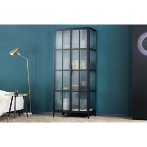 LuxD Dizajnová vitrína Damaris 180 cm čierna