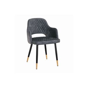 LuxD 24295 Dizajnová stolička Laney sivý zamat