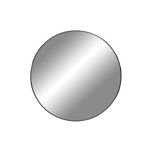 Norddan Dizajnové okrúhle zrkadlo Cara s čiernym rámom 5 cm x 100 cm 24159