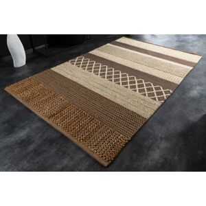 LuxD Dizajnový koberec Panay 230 x 160 cm hnedý - konope a vlna