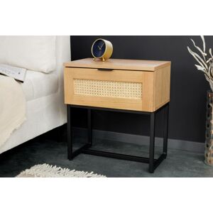 LuxD Dizajnový nočný stolík Pacari 50 cm dub