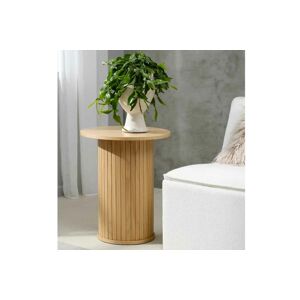 Furniria Dizajnový odkladací stolík Vasiliy 50 cm prírodný dub