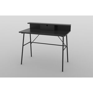 Dkton Dizajnový písací stôl Nava 100 cm, čierny