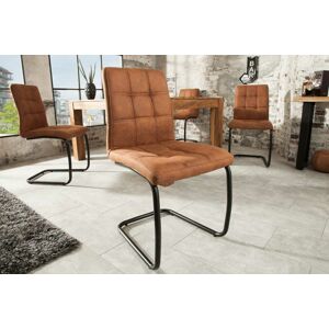 LuxD 20689 Dizajnová konzolová stolička Moderna, svetlohnedá