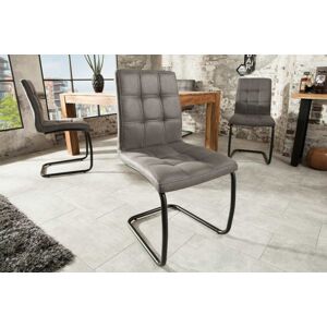 LuxD 20690 Dizajnová konzolová stolička Moderna, sivá
