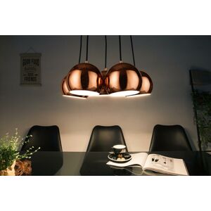 LuxD 21373 Dizajnová závesná lampa Briella- zlatoružová závesné svietidlo