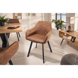 LuxD 28552 Dizajnová stolička Francesca, svetlohnedá