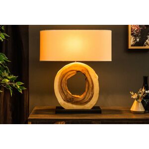 LuxD 21562 Dizajnová stolná lampa Deandre, 61 cm orech