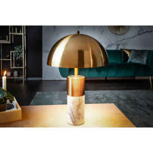 LuxD 24987 Dizajnová stolová lampa Aamira 52 cm zlatá