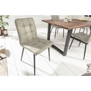 LuxD 28545 Dizajnová stolička Modern svetlosivá