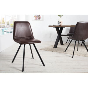 LuxD 29479 Dizajnová stolička Holland hnedá - skladom