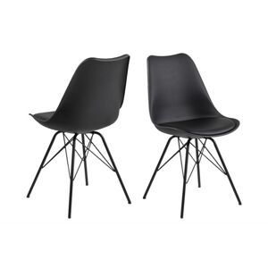 Dkton 23940 Dizajnová stolička Nasia, čierna